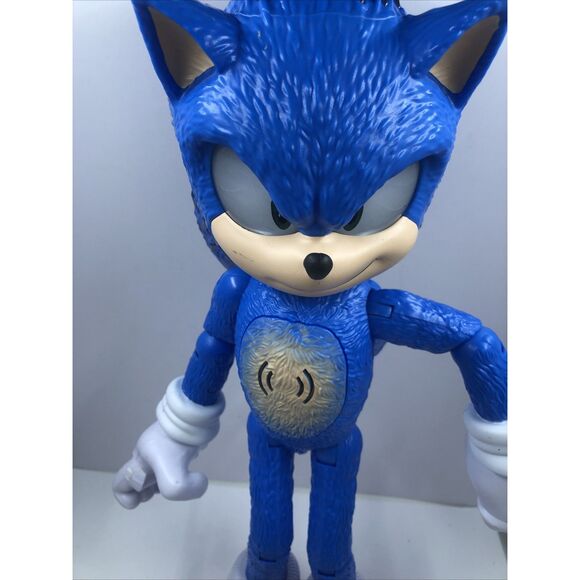 Sonic The Hedgehog 3 Ultimate Talking Sonic & Lights 14-Inch Action Figure Works - Picture 10 of 12